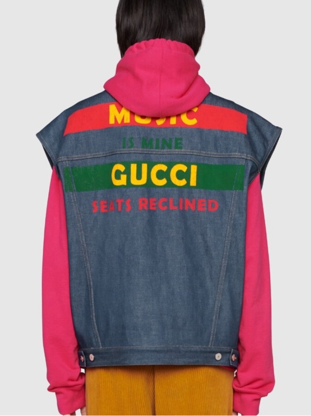Gucci Denim Vest Oversize Special Music Edition - Picture 2 of 5